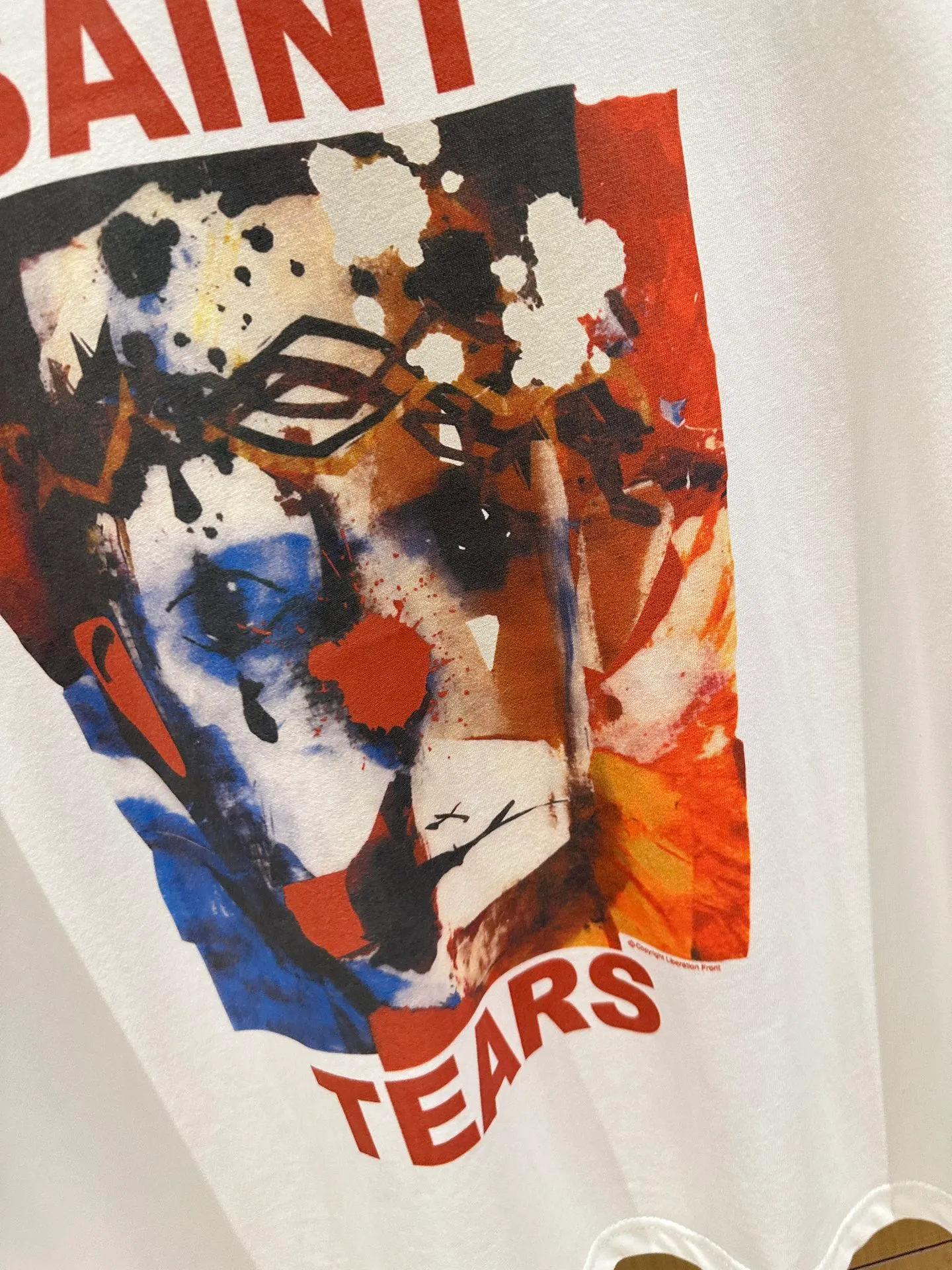 🧸Saint Michael clown print American casual summer retro pure cotton short-sleeved men's and women's loose trendy brand T-shirt p130 Style number: 023-1 Size: M-XL Exclusively pattern-matched, custom-woven and dyed 260g fabric, threads are dyed in the same vat with zero color difference, different from the market currency, welcome to compare OS loose large version, same style for men and women, fat or thin can be controlled at will